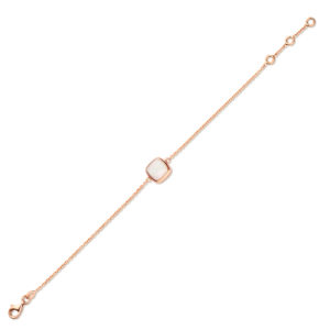 bracelet nacre blanche or rose 18 carats