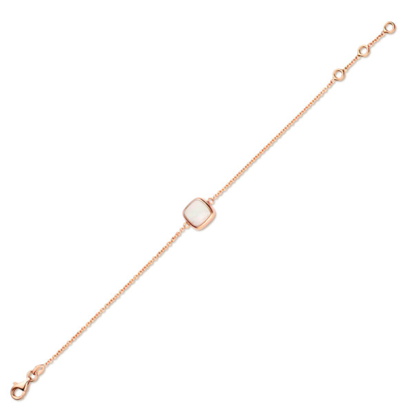 bracelet nacre blanche or rose 18 carats