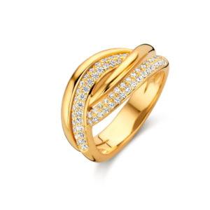 bague turban argent 925 plaqué or 18 cts