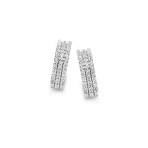 boucles 3 rangs argent 925