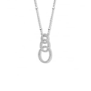 collier pendentif argent 925 cascade oxydes de zirconium sertis Naiomy silver Cherbourg