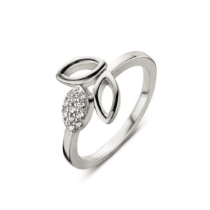 bague argent 925 trois feuilles - dernière pièce !