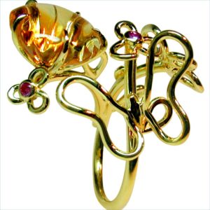 bague coolchic citrine