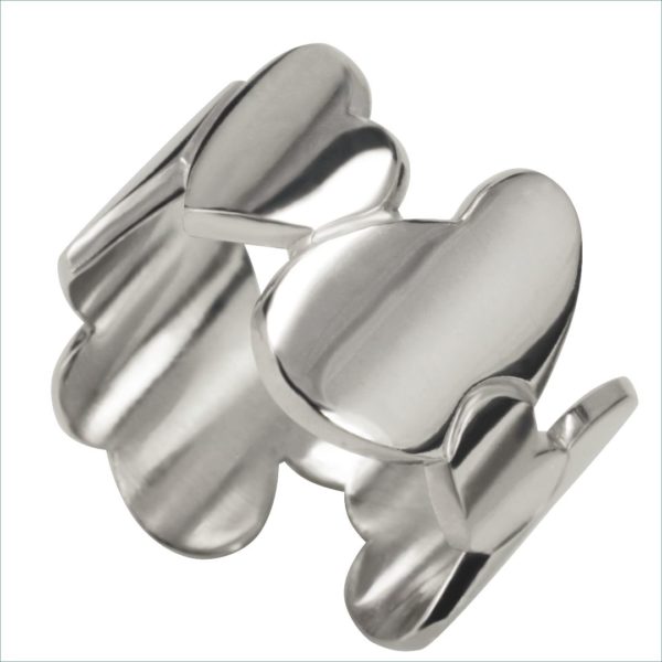 bague coeurs love or blanc palladié