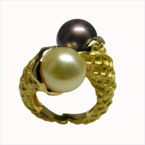 bague food jewel cornetta perles des mers du sud