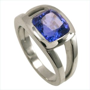 bague saphir or blanc palladié