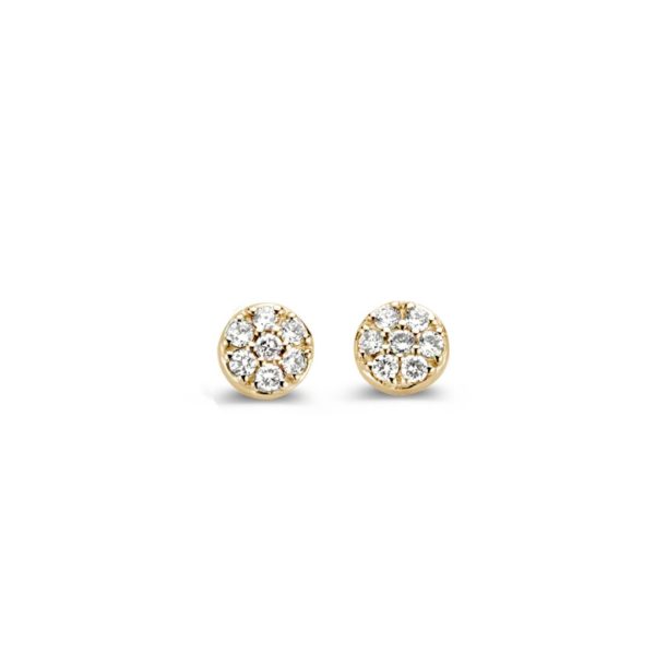 Pendentif mini pavage diamants or blanc 18 carats – Image 6