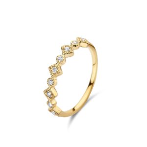 Bague Pretty or jaune 18 carats et diamants