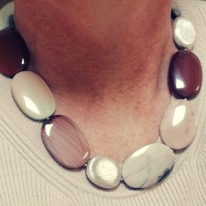 Collier en Jaspe et argent 925