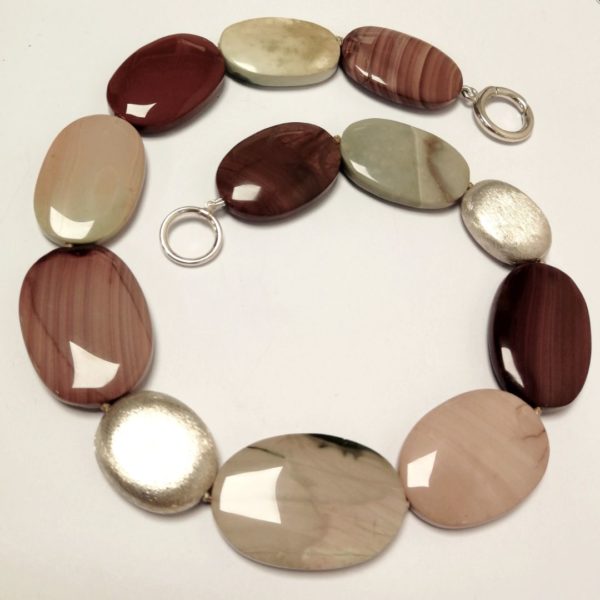 Collier en Jaspe et argent 925 – Image 2