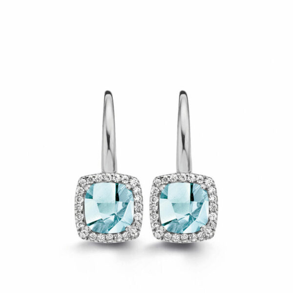 BAGUE OR ROSE 18 CARATS TOPAZE BLUE SKY ET DIAMANTS – Image 4