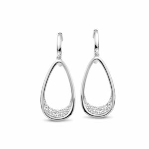 Boucles d'oreilles argent 925 et plaqué or 18 carats. Cherbourg