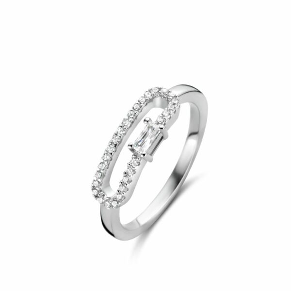 Boucles d'oreilles en argent 925 serties de zirconium Naiomy Silver – Image 3