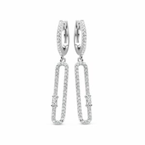 Boucles d'oreilles en argent 925 serties de zirconium Naiomy Silver