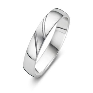 alliance duo or blanc 18 carats recyclé