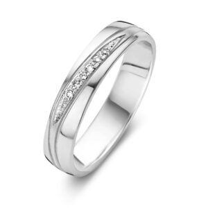 alliance duo or blanc 18 carats et diamants