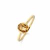 Bague parenthèse topaze blue london facettée sur or jaune 18 carats 750/000ème – Image 7