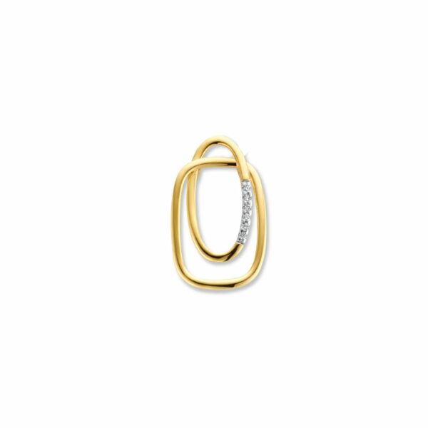BAGUE MULTI-FILS OR JAUNE 18 CARATS ET DIAMANT – Image 2