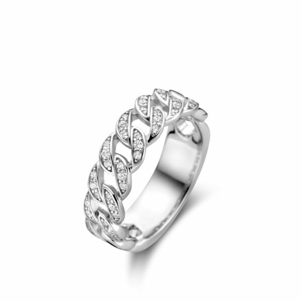 Collier maille en argent 925 serti de zirconiums – Image 4