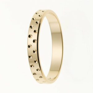 Bague alliance or jaune 18 carats 750/000ème jolie fantaisie confort