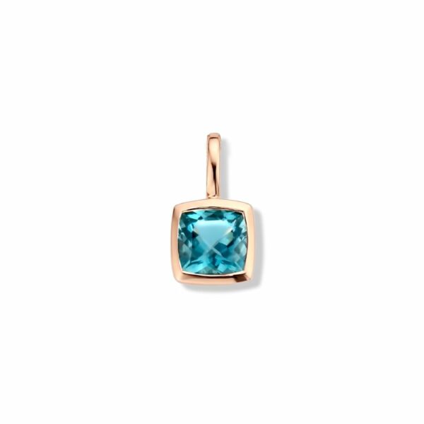 bague mini coussin topaze bleue sky serti clos sur or jaune 18 carats – Image 8
