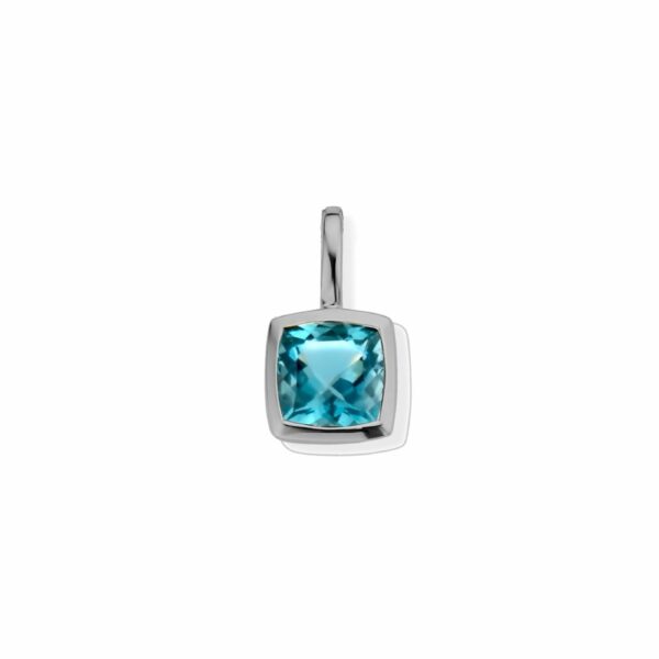 bague mini coussin topaze bleue sky serti clos sur or jaune 18 carats – Image 6