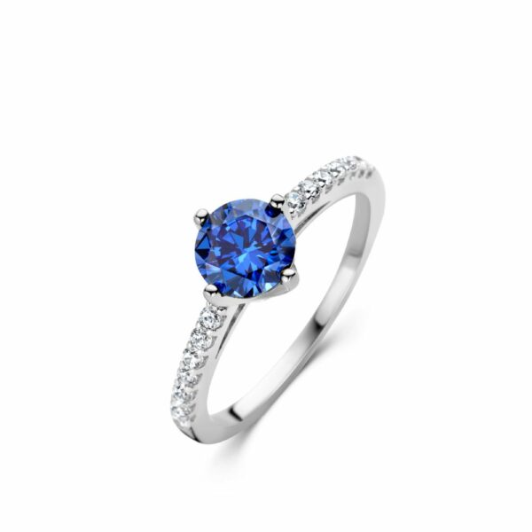 Boucles d'oreilles bleues oxydes tanzanite  argent 925 – Image 3