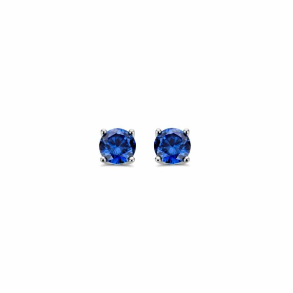 Boucles d'oreilles bleues oxydes tanzanite  argent 925