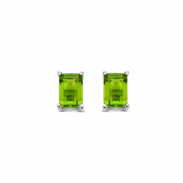 bague argent 925 oxyde zirconium vert péridot – Image 2