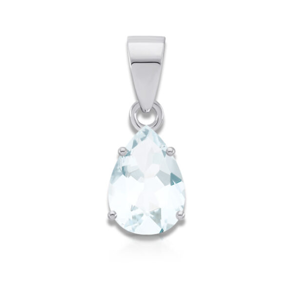 Bague Aigue-marine ovale 9x7mm or blanc 18 carats 750/000ème – Image 5