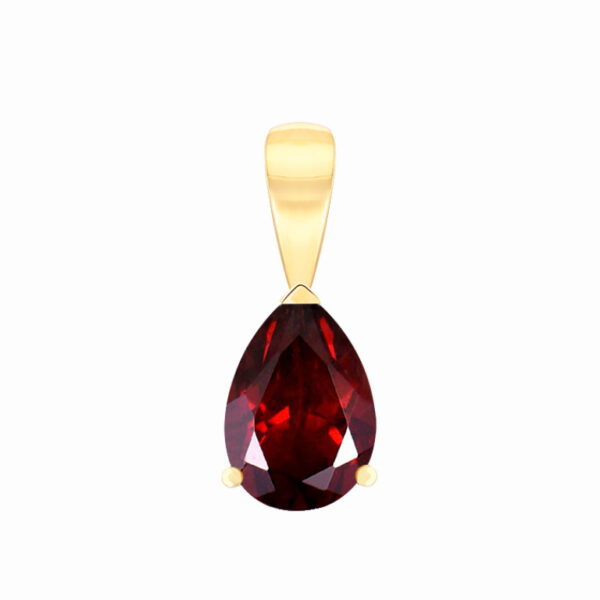 Pendentif poire citrine 8x6mm or jaune 18 carats 750/000ème – Image 6