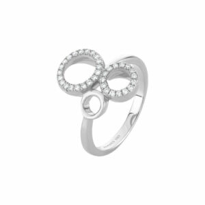 Bague Bulles collection Zeades Monte Carlo argent 925 et crystaux