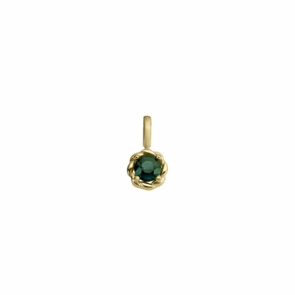 BIJOUX BOUCLES D'OREILLES RUBIS RONDS FACETTES OR JAUNE ET BLANC 18 CARATS – Image 4