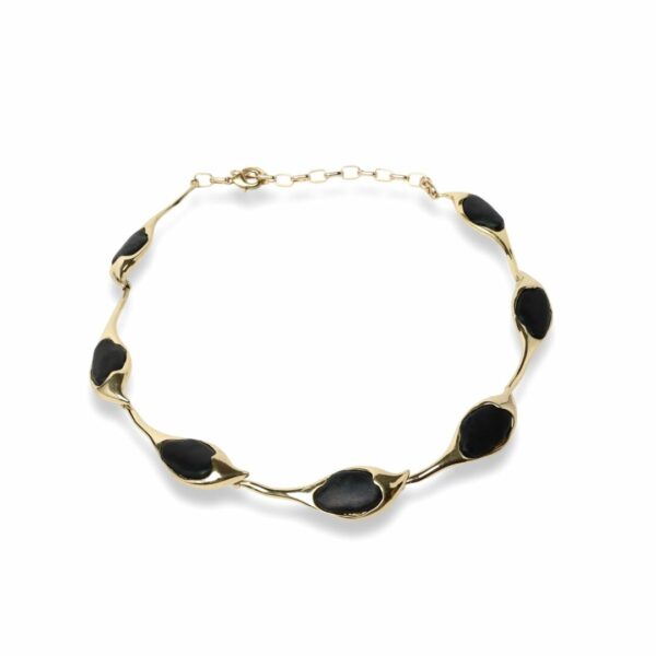 COLLIER COCOON BRONZE RESINES VERTES – Image 3