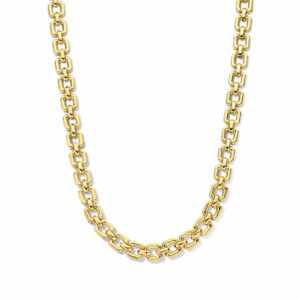 collier maillons argent 925 plaqué or jaune 18 carats Cherbourg