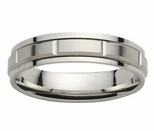 Bague alliance de mariage en Platine 950 Contemporaine brossé/polie. Cherbourg