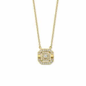 COLLIER ART DECO GATSBY DIAMANTS SUR OR JAUNE 18 CARATS 750/000 Cherbourg