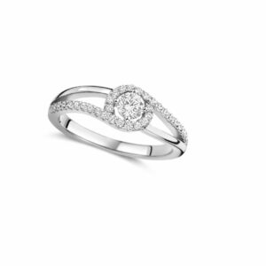 Bague romantique argent 925 et oxydes de zirconium Cherbourg