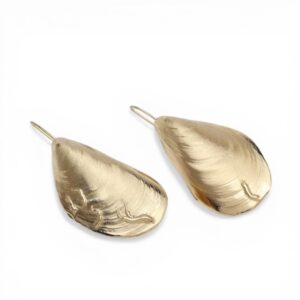 Boucles bijoux d'oreilles XL collection Abyss en bronze. Cherbourg