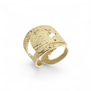 Bague artisanale FORGE petit modèle en bronze Cherbourg