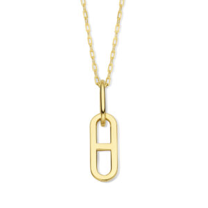 Pendentif maille marine XL or jaune 18 carats 750/000ème Cherbourg