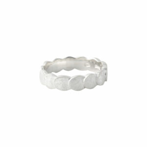 Bague Cascade mini argent 925 brossé Cherbourg